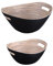 Table Passion - Set de 2 saladiers en bambou noir