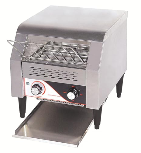 FURLOU Conveyor Toaster, Crawler Type Toaster Baking Sandwich Machine, Commercial Toaster, Stainless Steel Toaster Oven for Restaurant/buffets/famliy Day/Camping, 10 Slices/minute