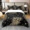 Loussiesd Ananas 100% Baumwolle Bettwäsche Set 155x220cm Boho Exotic Style Bettwäsche-Set Home Decor Fresh Ananas Muster Gold Bettbezug Sets Betten Set
