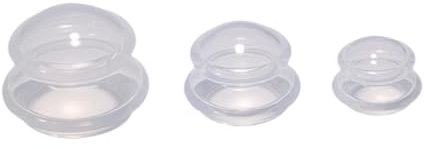 Generic Ensembles de ventouses en Silicone pour le dos, 3 pièces, ventouses de Massage, Clair