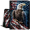 for Kindle Fire 7 Tablet 12th Generation 2022 Release Case, Slim Cover Case with Auto-Wake/Sleep for Kindle Fire 7 2022,Eagles Hold Flag