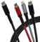 Maplin USB-C to 3 in 1 Multi Charging Cable USB-C & Lightning & Micro USB-B 100W Braided 1.2m, for iPhones, iPads, Android phones inc Samsung S7/S6/S5, Sony, Huawei, PS4, HTC, Kindle, Cameras & more