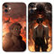 2 Stück Handyhülle für Samsung Galaxy S24 FE Hülle 6.7'', Anime Motiv Attack on Titan Eren Manga Muster Schutzhülle Jungs Case Schutz der Linse Design Silikon TPU Cover Stoßfest, Schwarz