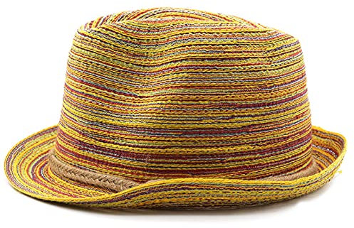 ROYJJ Chapeau de paille Chapeau de paille Chapeau de plage pour femme Chapeau de paille Chapeau de paille Chapeau de paille Bohème Chapeau de paille de voyage pour homme et femme