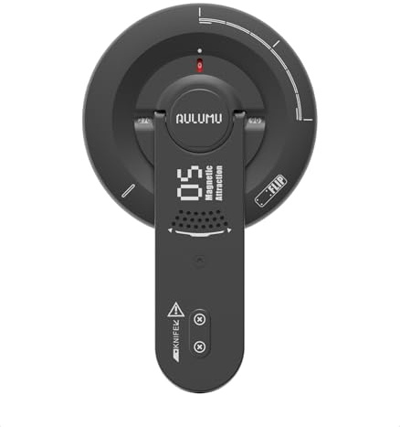 Aulumu G05 Air Supporto Anello Cellulare per MagSafe con Apri-Scatole, 360° Rotazione Supporto Magnetico, Lega di Alluminio Ultra Leggera & Sottile Accessori MagSafe per iPhone 17 16 15 Pro Max, Nero