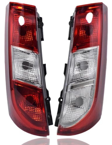 Generisch 2x Rücklicht Rückleuchte Heckleuchte Links Rechts Kompatibel mit Dacia Dokker 2012-265500284R 265551619R E-Prüf