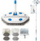 Wall Mop with Long Handle 80 Inches - Multi-Surface Wall Cleaner for Painted Walls, Ceiling & Skirting Board. Window Cleaning Kit with Squeegee, Dust Mop with 4 Reusable Pads