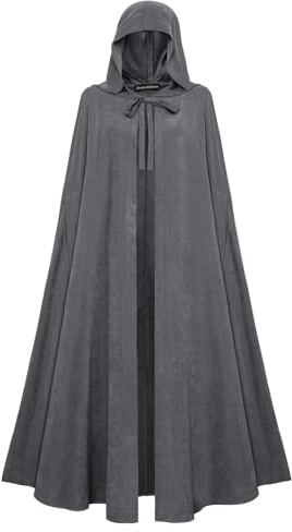 Scarlet Darkness Renaissance-Umhang mit Kapuze für Damen, Mittelalter-Umhang, Hobbit, Halloween-Kostüm