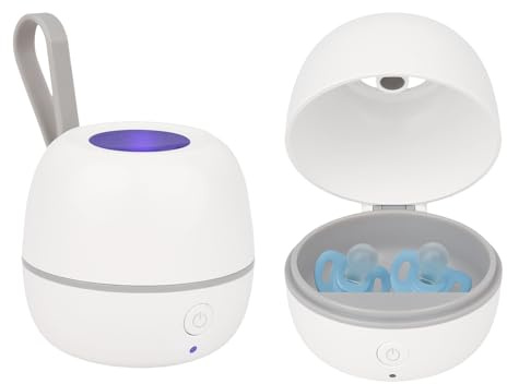 runpeak Upgraded UV Steriliser for Baby Bottles - Portable UV Steriliser Box, 3-Minute Fast Bottle Steriliser, 270-Min Battery Life, USB Rechargeable Dummy Cleaner for Babies On the Go