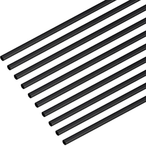 OLYCRAFT 16Pcs tiges en fibre de carbone 2mm x 400mm poteau mat solide en fibre carbone finition mate solide poteaux en fibres pour avion RC bricolage bras Quadcopter modèle de construction
