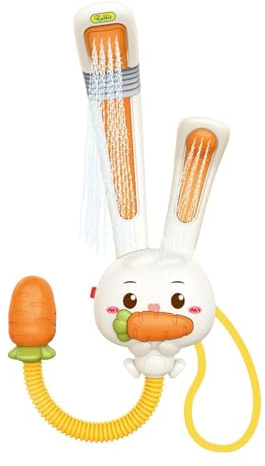 Douchette Bébé - Pommeau Lavage Forme Lapin | Accessoire Ludique Salle Bain | Pulvérisateur Baignade, Pour Garçons Filles Crèches Maison WC Hôtel Voyage Piscine Salle Jeux Eau