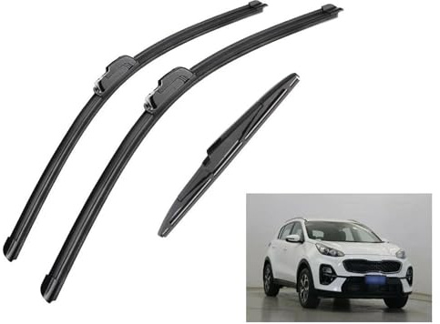 Escobillas limpiaparabrisas para KIA Sportage QL 2016-2019 Juego Completo de limpiaparabrisas Delantero y Trasero