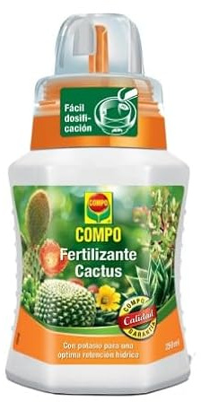 Fertilizante Líquido Cactus con Algas Marinas 250 ML - Formulación idónea para cactus, plantas crasas o suculentas.