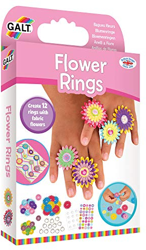 Galt Toys, Flower Rings, Bastelset für Kinder, Ringe aus Blumen selber gestalten, ab 6 Jahren