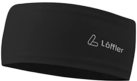 Löffler Mono Headband Stirnband, Black, Einheitsgröße
