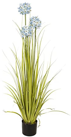 artplants.de Allium Kunstblume ASIMDA, blau, 120cm - Künstliche Allium
