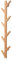 FREOSEN Porte Manteau Mural en Bois Naturel Portant Vêtements Mural en Bamboo Porte Manteau Bois Vertical Corchets Patère en Bois - Forme d’ Arbre - 8 Crochets