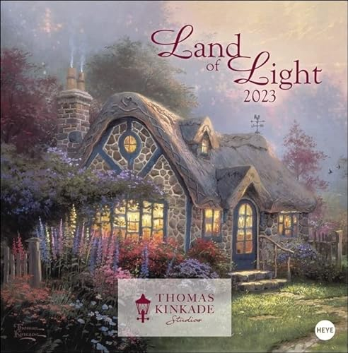 Harenberg Thomas Kinkade Land of Light - Broschurkalender 2023 - Kalender - Heye-Verlag - Wandkalender mit Illustrationen und Platz für Eintragungen - 29,5 cm x 30 cm (offen 29,5 cm x 60 cm)