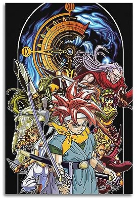 VZRSQZK Chrono Trigger Videospiel-Poster, dekoratives Gemälde, Leinwand-Wandposter und Kunstdruck, modernes Familienschlafzimmer-Dekor-Poster, 20 x 30 cm