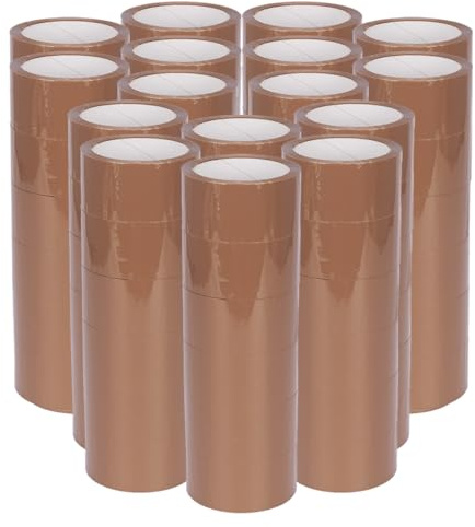 verpacking PP-Klebeband 50 mm x 66 m Braun [Ausführung, Farbe & Stückzahl wählbar] leise abrollend Packband 96 Rollen