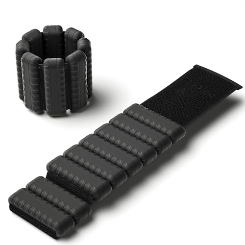 Knöchel- und Handgelenkgewichte 2er-Set, 0,5 kg/0,9 kg, wasserdicht, tragbar, Fitness-Gewichte mit glatter Silikon-Oberfläche, hautfreundlich für Workout, Krafttraining, Yoga, Pilates, Walking,