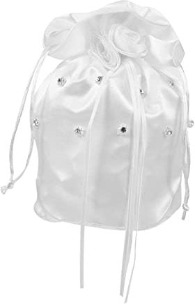 Holibanna Hochzeitshandtasche Mit Perlen Und Strass Satin-handtasche Braut Hochzeitsgeschenktüte