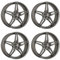 4x Carmani Felgen Alufelgen 15 Oskar 7,5x18 ET40 5x114,3 hyper gun kompatibel mit Citroën C4 Aircross C-Crosser