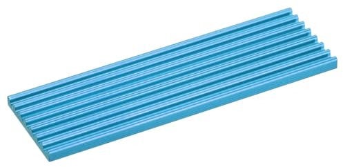 sourcing map 1 Pack M.2 2280 Nvme SSD Heatsink Cooler with Thermal Pad Alloy Aluminum Heat Sink Cooling Sink for PC Laptop, 70x22x3mm, Sky Blue
