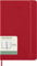 Moleskine Wochenplaner, Wochenagenda 2026 12 Monate mit Platz für Notizen, mit festem Einband und Gummibandverschluss, Großformat 13x21, Farbe Rot