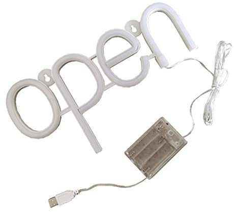 Led Open Sign, Neon High Brightness Mini for Business Window Door Neon Schild Open Led Batterie Outdoor Light Signs Small Shops Bars Hotels
