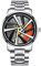 CIVO Herren Uhr Edelstahl Armbanduhr: Quarz Uhren Herren Analog Felgenuhr - Wasserdicht Männer Uhr Schwarz Ziffernblatt Silber
