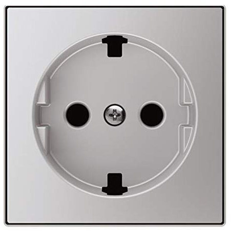 Niessen 8588.9 PL - Tapa Schuko, Color Plata