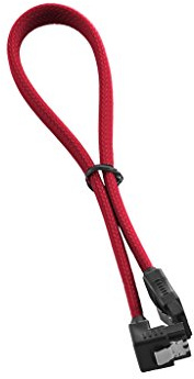 CableMod CM-CAB-RSAT-N30KR-R ModMesh rechtwinkliger SATA-Kabel – Schwarz