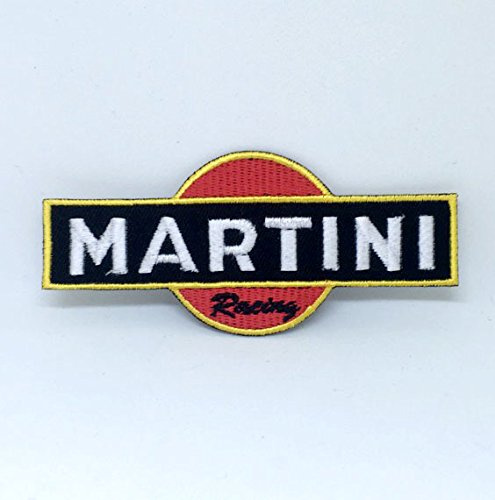 Martini Racing Sponsorship Aufnäher zum Aufbügeln oder Aufnähen, bestickt