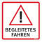 Auto-Magnet-Schild Begleitetes Fahren I 8 x 8 cm I Achtung Vorsicht Fahr-Anfänger I für Kfz I wetterfest, magnetisch I kfz_349