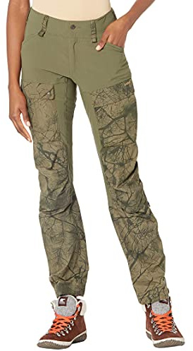 Fjallraven 89898 Keb Trousers W Reg Pants Womens Green Camo-Laurel Green 40