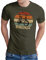 OM3® Bonanza Fahrrad T-Shirt - Herren - Retro Vintage Rad Bonanzarad IV - Oliv, L