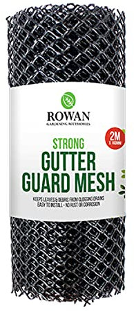 2M Gutter Guard Mesh | Protector Covers for Gutters Downpipe | Block Drain Clog Leaf Debris Drain Covers Outdoor
