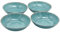 LOK-OSEMILE Gourmet Art Crackle 8.1 Melamine Salad and Pasta Bowls - Aquamarine 32 oz Set of 4