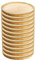 Artema Lot de 12 assiettes en bois spécial poulpe, diamètre 13,8 cm, pour la maison ou l'hôtellerie, lot de 12 récipients pour servir des aliments, pour viandes, charcuterie, fromages, etc.