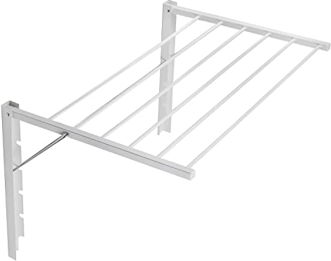 ABJ Majka Wandwäschetrockner Wäschetrockner für die Wand Trockenständer Wandmontage (80cm, Weiß)