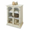 Loberon Kommode Greve, Verspielter Shabby-Charme, Kunstvoll Verzierte Griffe, Nostalgische Ausstrahlung, Vitrine, Kommodenschrank, Tannenholz, Glas, Eisen, antikweiß