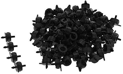 Yuecoom Aspersores de Riego Emisor de riego por Goteo, 100 Uds 4L emisores de Goteo con compensación de presión Boquilla de riego por Goteo Desmontable para Manguera 4/7