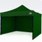BRIMO pavillon 3x3 wasserdicht mit 3 Seitenteilen - 5 Jahre Garantie (3x3 m, Grün)