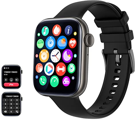 Smartwatch Effettua e rispondi alle chiamate, orologio di 120+ Modalità Sport Salute Fitness Tracker Quadranti personalizzati per telefoni Android Compatibile con ios per uomo Donna