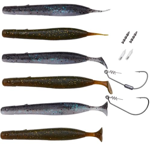 Savage Gear Gravity Stick Mini Kit – Slim Profile Long-Casting Lures with High Gravity, Perfect for Deepwater & Predator Fishing, Rattle & Weight Slot, Ideal for Perch, Pike & Zander Ghost Mix 12 cm
