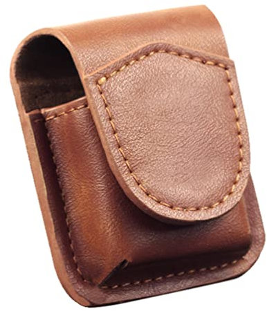 YARNOW Leichteres Gehäuse Feuerzeughülle Leder Schutzhülle Für Feuerzeuge Aus Leder Modische Ledertasche Abdeckung Für Kerosinfeuerzeuge Drehtabak Tasche Fall Anschauen Aufbewahrungskiste