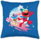 Sesame Street Holiday Cheer with Elmo, Tango, Cookie Monster Throw Pillow, 16x16, Multicolor