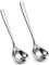 Brateuanoii 2 Piezas Cucharón De Sopa De Acero Inoxidable SUS304, Cucharas Para Salsa De Acero Inoxidable 20/17 cm, Mini Cucharón De Salsa, Cucharón De Sopa Para Cocinar, Cucharón Pequeño Para Servir