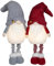 Brandsseller Wichtel Pärchen Set | Ausziehbeine 60-85 cm | Weihnachtswichtel | Weihnachtsdeko Figur | LED beleuchtet